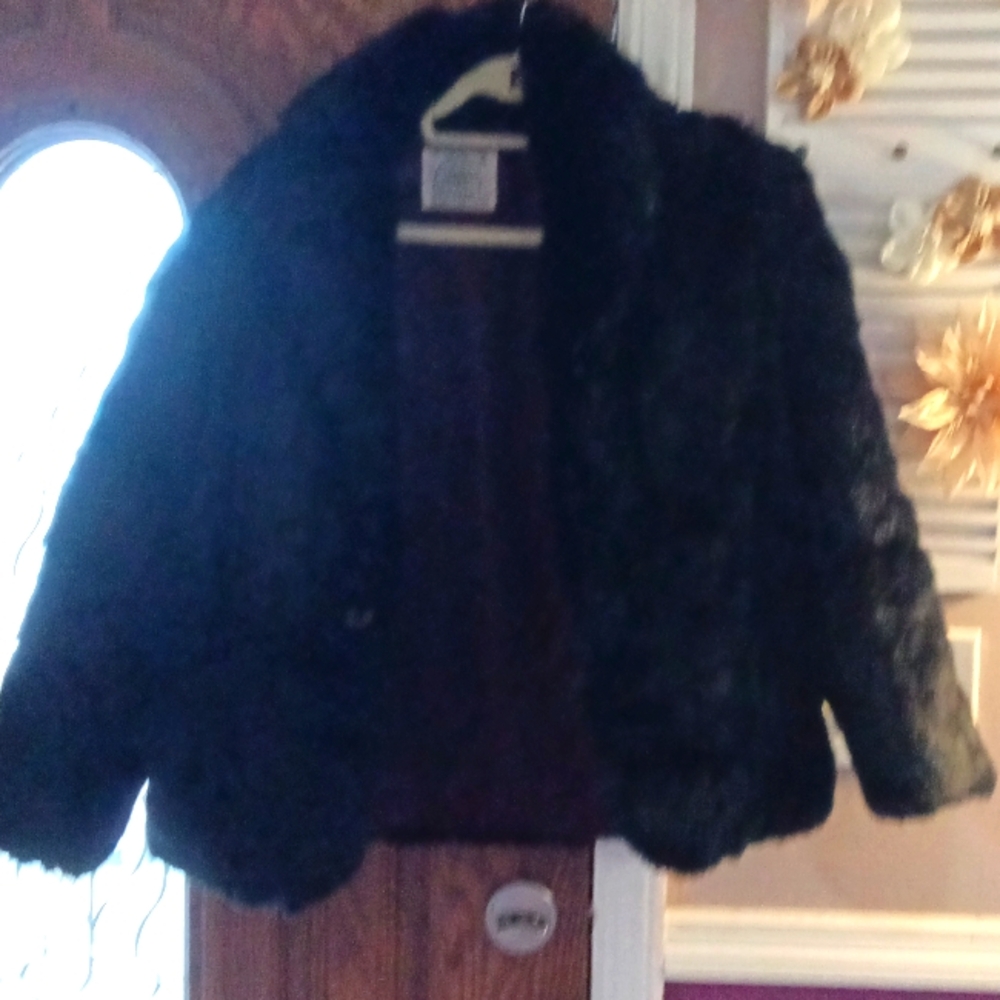 Vintage EUC RABBIT FUR COAT SIZE SMALL